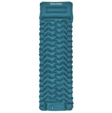 Матрас надувной одинарный Naturehike CNK2550WS019, 65 мм, с встроенной помпой, синий