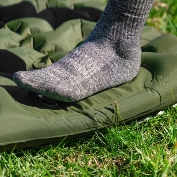 Матрас надувной одинарный Naturehike CNK2550WS019, 65 мм, с встроенной помпой, синий