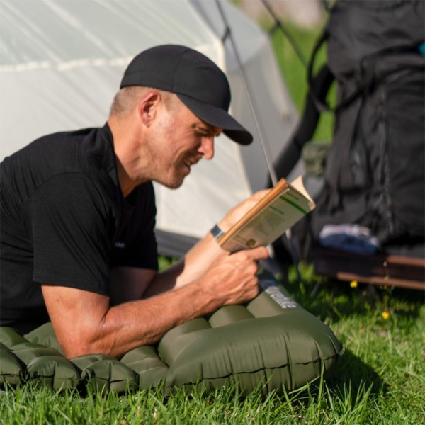 Матрас надувной одинарный Naturehike CNK2550WS019, 65 мм, с встроенной помпой, синий