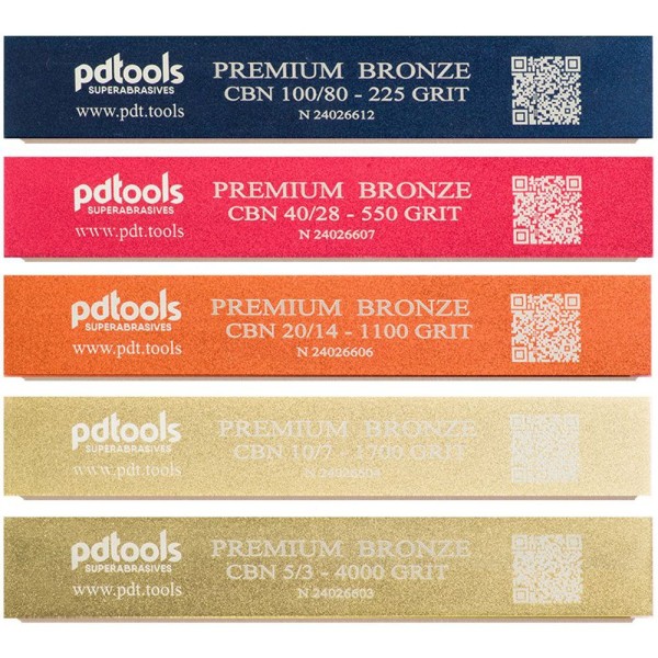 Набор эльборовых камней PDT (Poltava) Premium CBN metallic bonded stones set (5)