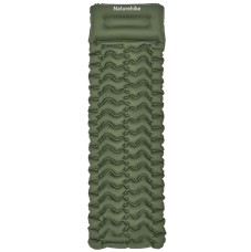 Матрас надувной одинарный Naturehike CNK2550WS019, 65 мм, с мешком для надувания, зеленый