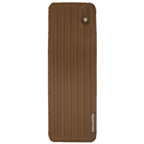 Матрас надувной одинарный Naturehike CNK2450WS035, 95 мм, со встроенной помпой, коричневый