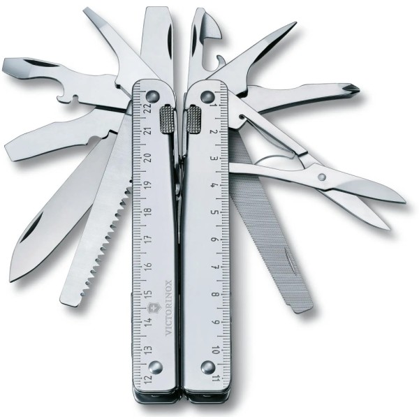 Мультитул Victorinox Swisstool X Plus 115мм,39функ+черн.кож.чехол