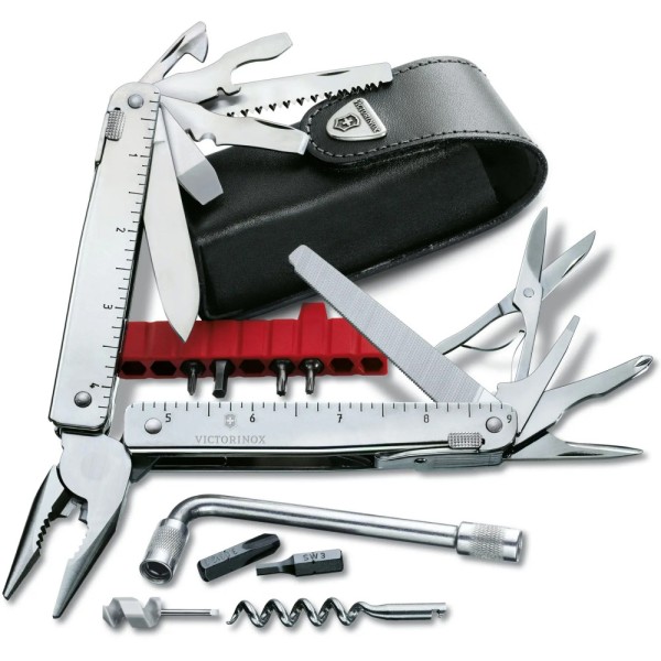 Мультитул Victorinox Swisstool X Plus 115мм,39функ+черн.кож.чехол
