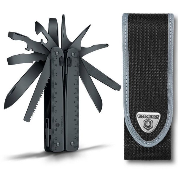 Мультитул Victorinox Swisstool BS 115мм,29функ,черн.лезв,черн+черн.нейлон.чехол