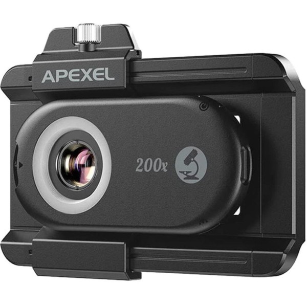Микроскоп портативный Apexel для телефона x200 с LED подсветкой