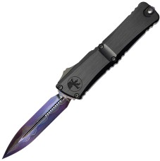 Ніж Microtech Marfione Select Custom Combat Troodon LT Gen III w/ Hefted Black Handle & Blued Baker Forge Coppermai D/E