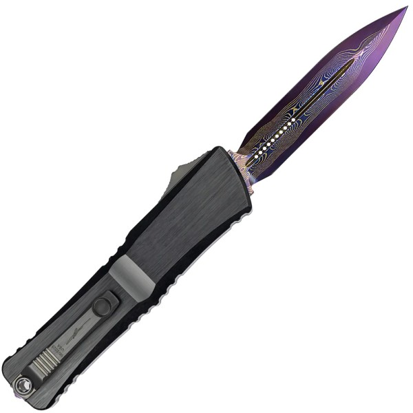 Нож Microtech Marfione Select Custom Combat Troodon LT Gen III w/ Hefted Black Handle & Blued Baker Forge Coppermai D/E