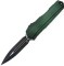 Ніж Microtech Cypher II D/E - Green X-51 Handle - Tumbled Black Blade Green