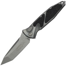 Ніж Microtech Socom Elite Auto Weathered Metal Tanto Edge Apocalyptic Natural clear