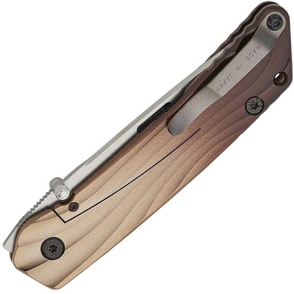 Нож Rockstead Higo II X-FCF-ZDP Shiny antique bronze
