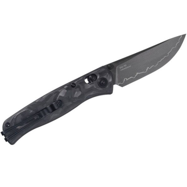 Нож SRM Medal 255L-FB2, Carbon Fiber, Laminated 140Cr Black