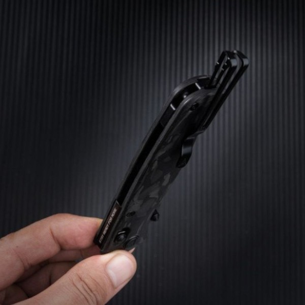 Нож SRM Medal 255L-FB2, Carbon Fiber, Laminated 140Cr Black