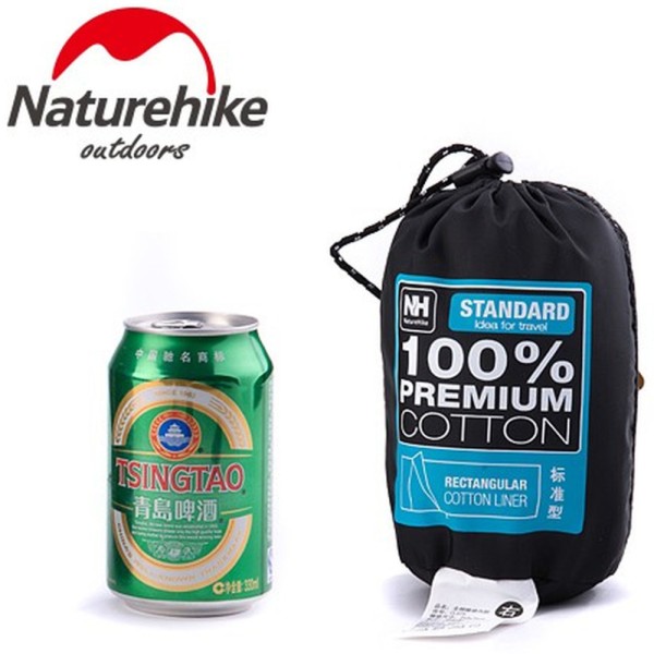 Подкладка для спального мешка Naturehike NH15S012-D, хлопок, светло-зеленая
