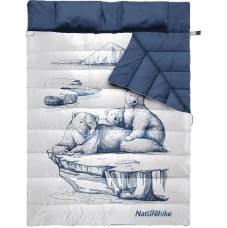 Спальний мішок Naturehike NH21MSD06 двомісний, темно-синій