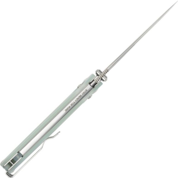 Нож SRM Terrier 258L-GC, полупрозрачный зеленый