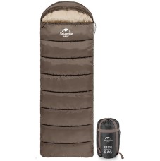 Спальник з капюшоном Naturehike U250 NH20MSD07, (6°C), правий, коричневий