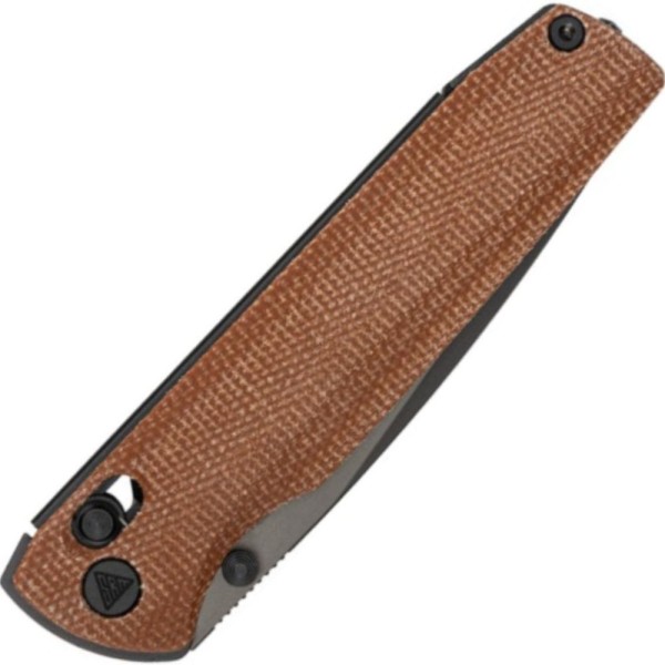 Нож SRM Terrier 258L-MN2,Laminated 140Cr Black Blade, Micarta