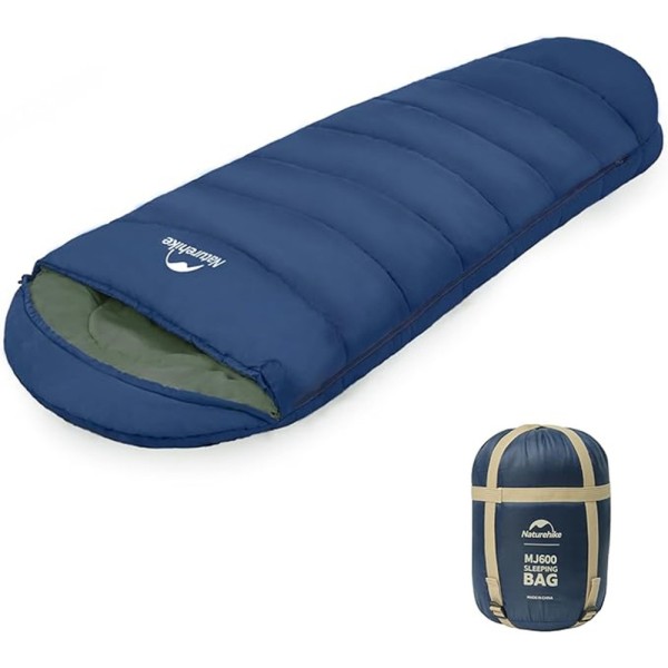 Спальник c капюшоном Naturehike MJ600 CNK2300SD014, темно-синий
