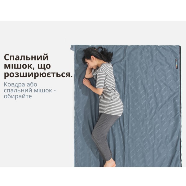 Спальный мешок Naturehike LW180 Mini NH21MSD04, правый, XL, темно-зеленый