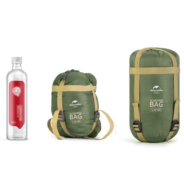 Спальный мешок Naturehike LW180 Mini NH21MSD04, правый, XL, темно-зеленый