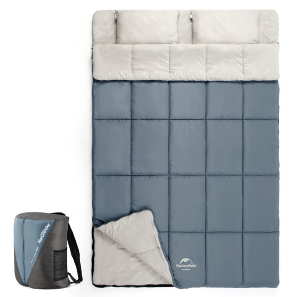 Спальный мешок двухместный Naturehike NH21MSD05, голубой