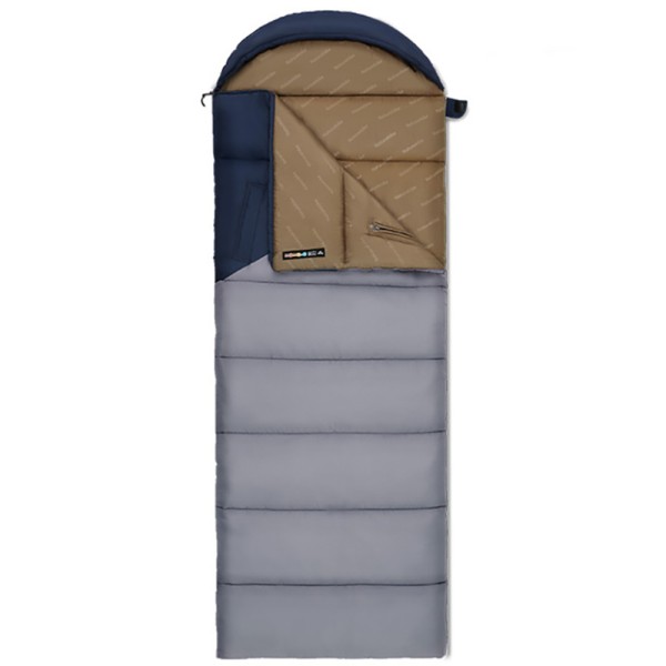 Спальник c капюшоном Naturehike Sunny Day PL02 U250 CNK2550WS028, (8,5°C), левый, голубой-синий