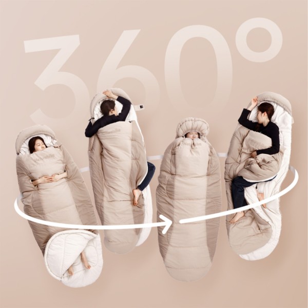 Спальный мешок овальный Naturehike PS200 CNK2350WS026, бежевый