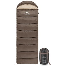 Спальник з капюшоном Naturehike U350S NH20MSD07, (-3°C), лівий, коричневий