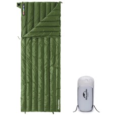 Спальний мішок з натуральним пухом Naturehike CWM295 CNK2300SD013, зелений