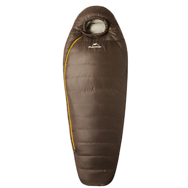 Спальный мешок Naturehike Snowbird с натуральным пухом CNK2550WS014, p-р L, темно-коричневый 400 г