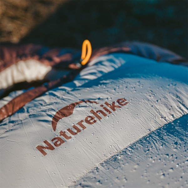 Спальный мешок Naturehike Snowbird с натуральным пухом CNK2550WS014, p-р L, темно-коричневый 400 г