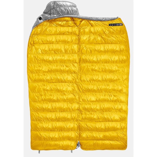 Спальный мешок с натуральным пухом Naturehike CW700 CNK2450WS048, p-р M, желто-серый
