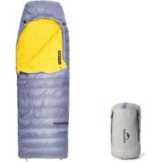 Спальний мішок з натуральним пухом Naturehike CW700 CNK2450WS048, p-р L, жовто-сірий