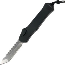 Нож Heretic Hydra Tanto Stonewash, серрейтор black