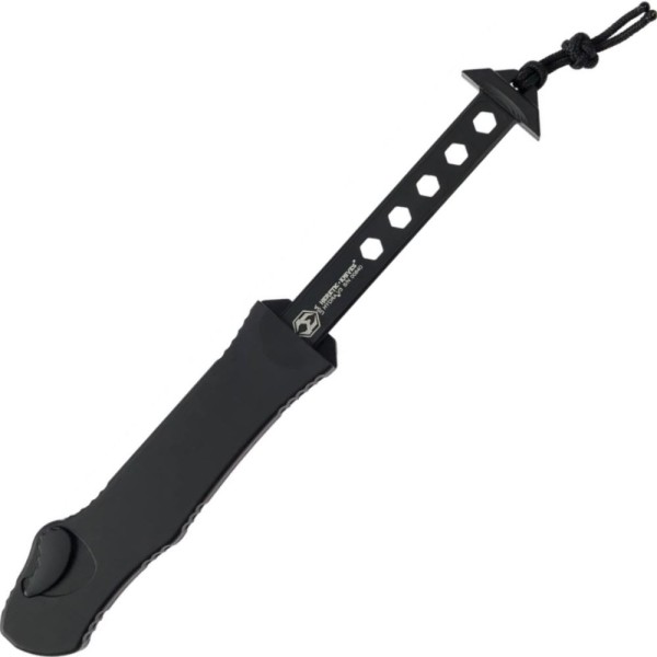 Нож Heretic Hydra Tanto Stonewash, серрейтор black