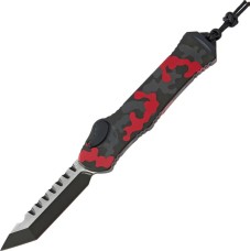 Нож Heretic Hydra Tanto Two Tone Black Blade, red camo