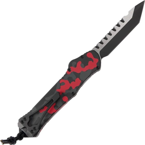 Нож Heretic Hydra Tanto Two Tone Black Blade, red camo