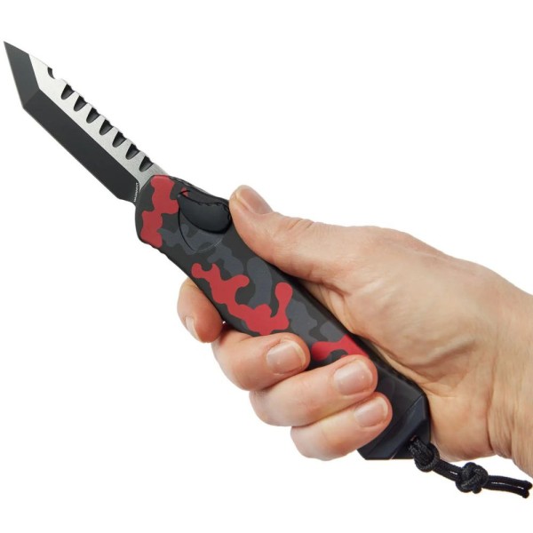 Нож Heretic Hydra Tanto Two Tone Black Blade, red camo