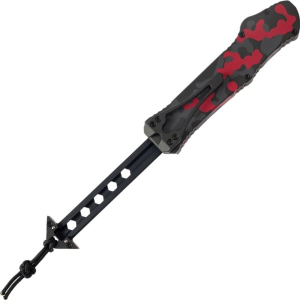 Нож Heretic Hydra Tanto Two Tone Black Blade, red camo