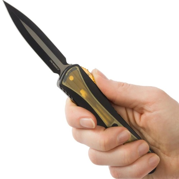 Нож Heretic Manticore E Double Edge Dagger Black Blade, Handle w/ Ultem Inlays black