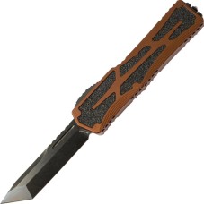 Нож Heretic Colossus Tanto Black Blade, root beer