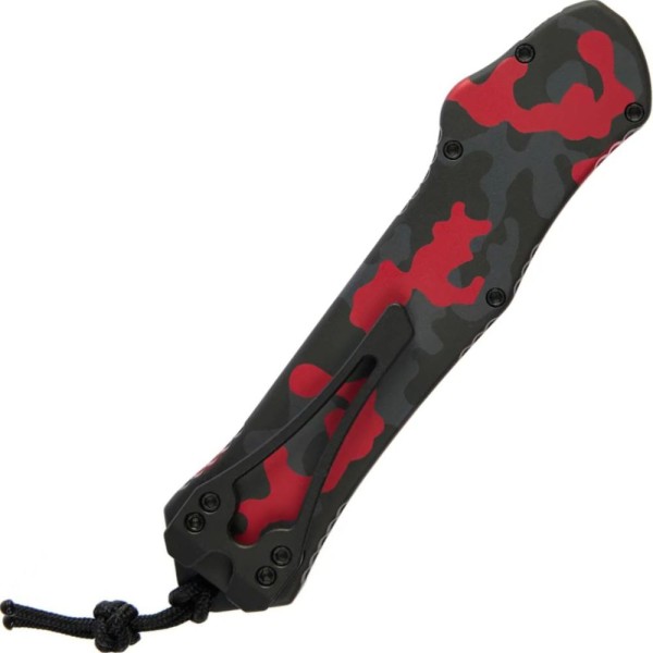 Нож Heretic Hydra Tanto Two Tone Black Blade Aluminum Handle, серрейтор red camo