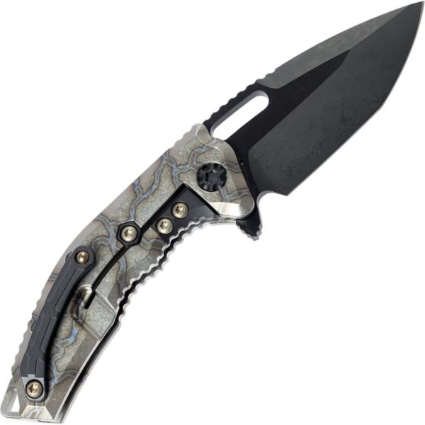 Нож Heretic Medusa Magnacut DLC Blade Titanium grey