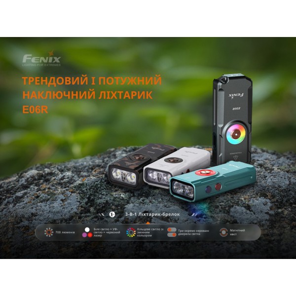 Фонарь наключный Fenix ​​E06R, белый | Лимитированная серия