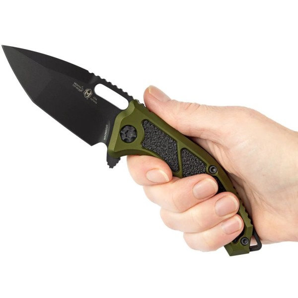 Нож Heretic Medusa Black Blade MagnaCut Aluminum green