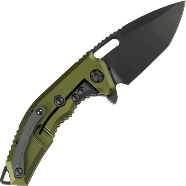Нож Heretic Medusa Black Blade MagnaCut Aluminum green