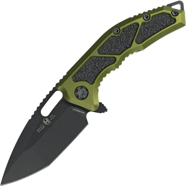 Нож Heretic Medusa Black Blade MagnaCut Aluminum green