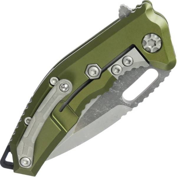 Нож Heretic Medusa Tanto MagnaCut Battleworn Aluminum green