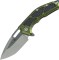 Нож Heretic Medusa Tanto MagnaCut Battleworn Aluminum green